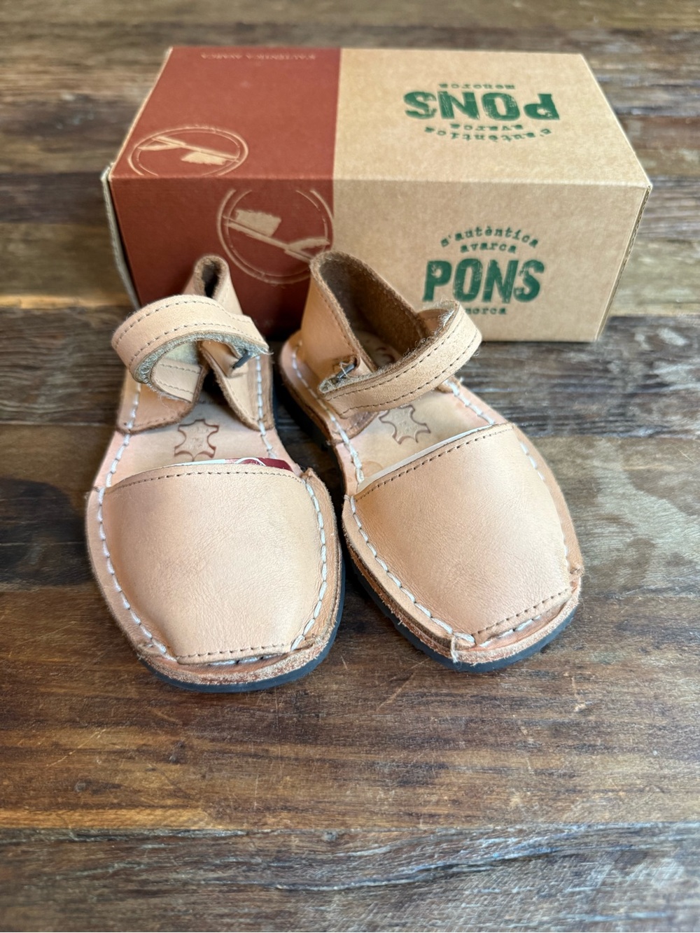 Pons Kids Frailera Style Avarcas - Tan
